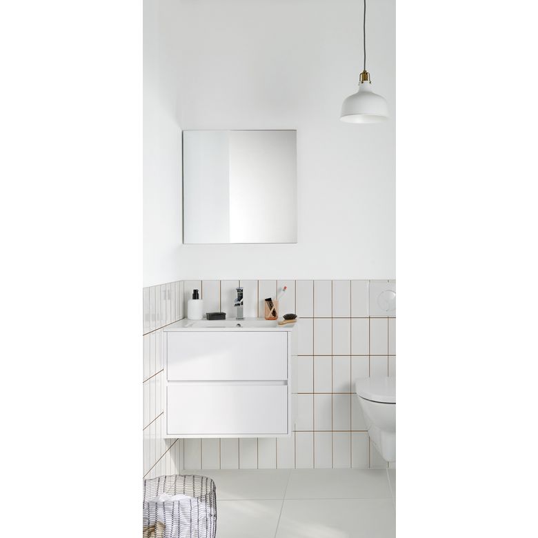 Plan vasque en céramique pour salle de bains Nika | Lapeyre