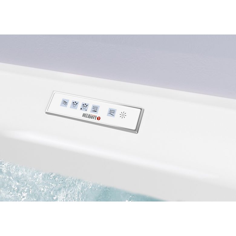Baignoire balnéo d'angle BELINDA premium avec tablier - Salles de bains - Lapeyre