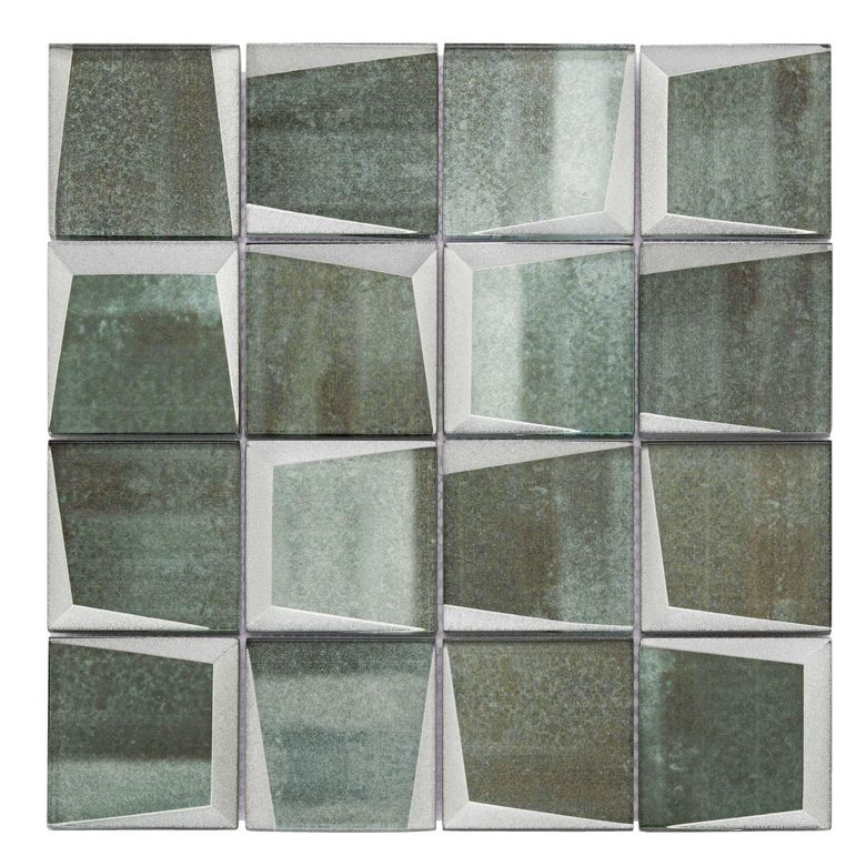 Carrelage mosaïque format carré EFFET OXYDE 29,8 x 29,8 cm - Carrelage - Lapeyre