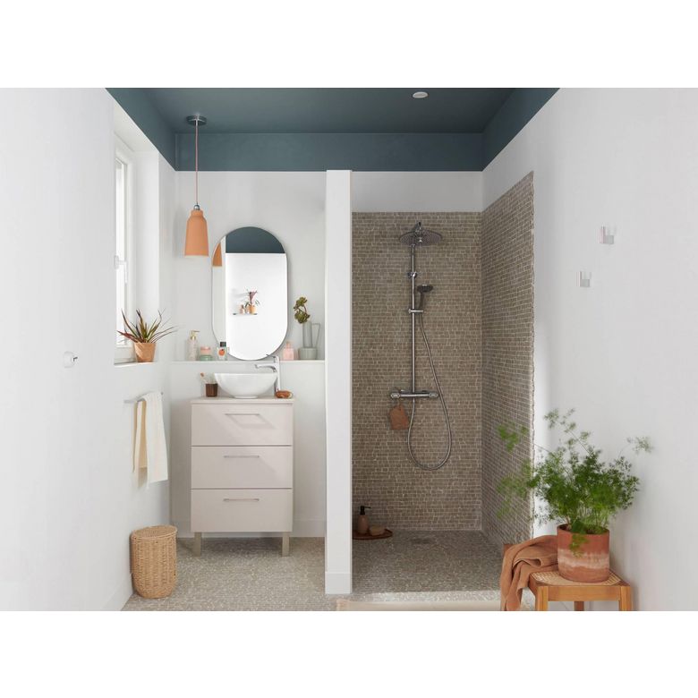 Meuble de salle de bains Phoenix, 3 tiroirs avec poignées et plan vasque - Lapeyre