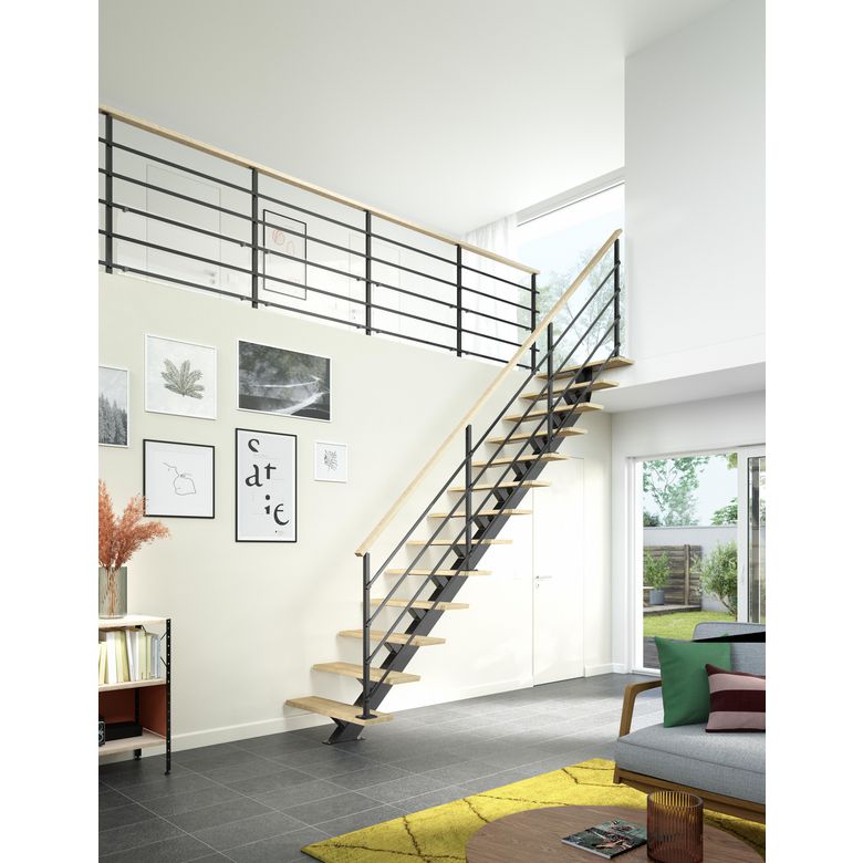 Escaliers Elliot avec rampe Eva - Escaliers - Lapeyre