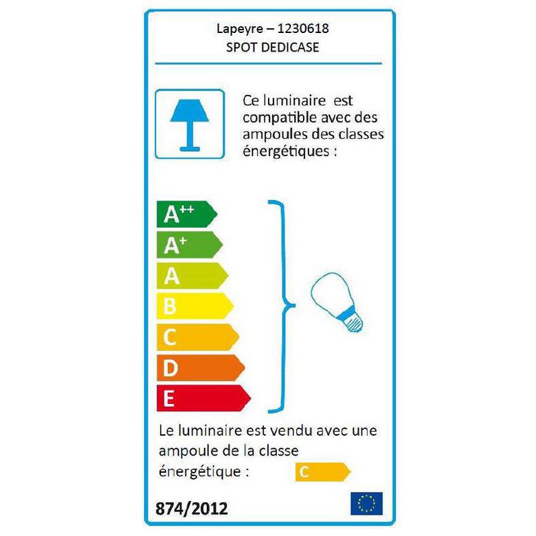Spot pour miroir de salle de bains DÉDICACE - Salle de bains
