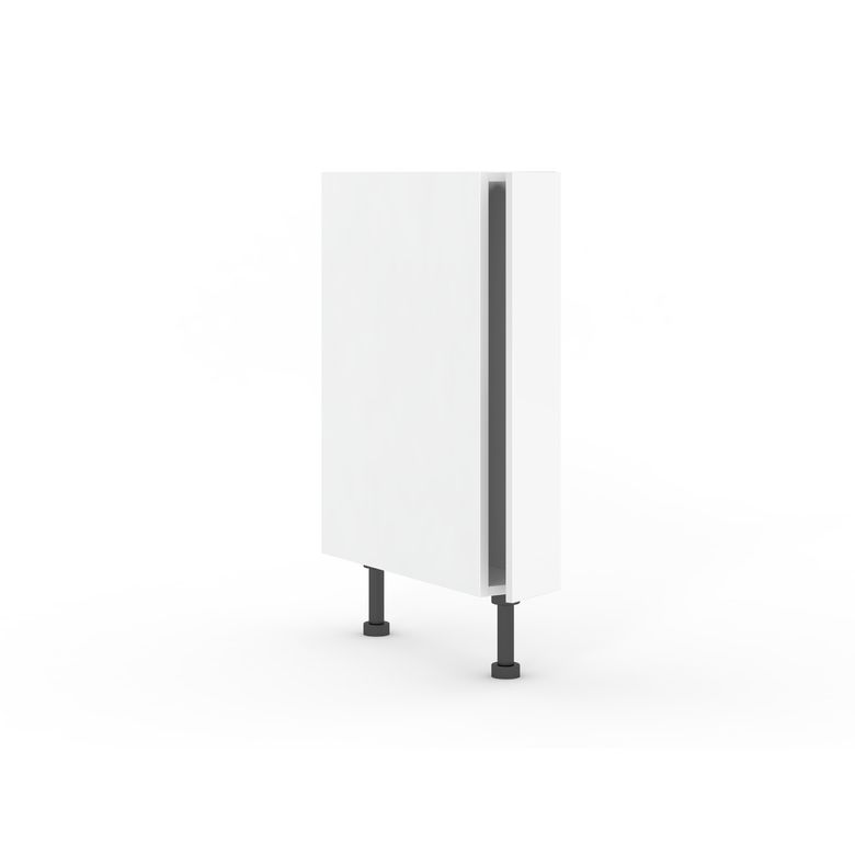 Meuble bas de rangement de cuisine 1 porte, 2 tablettes Cuisine Lapeyre